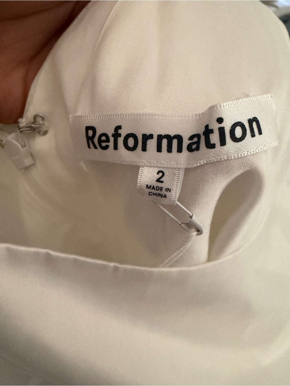 Reformation White Zenni dress Size 2 - Picture 7 of 9